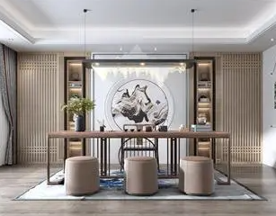 眉山新中式风格茶室如何规划设计